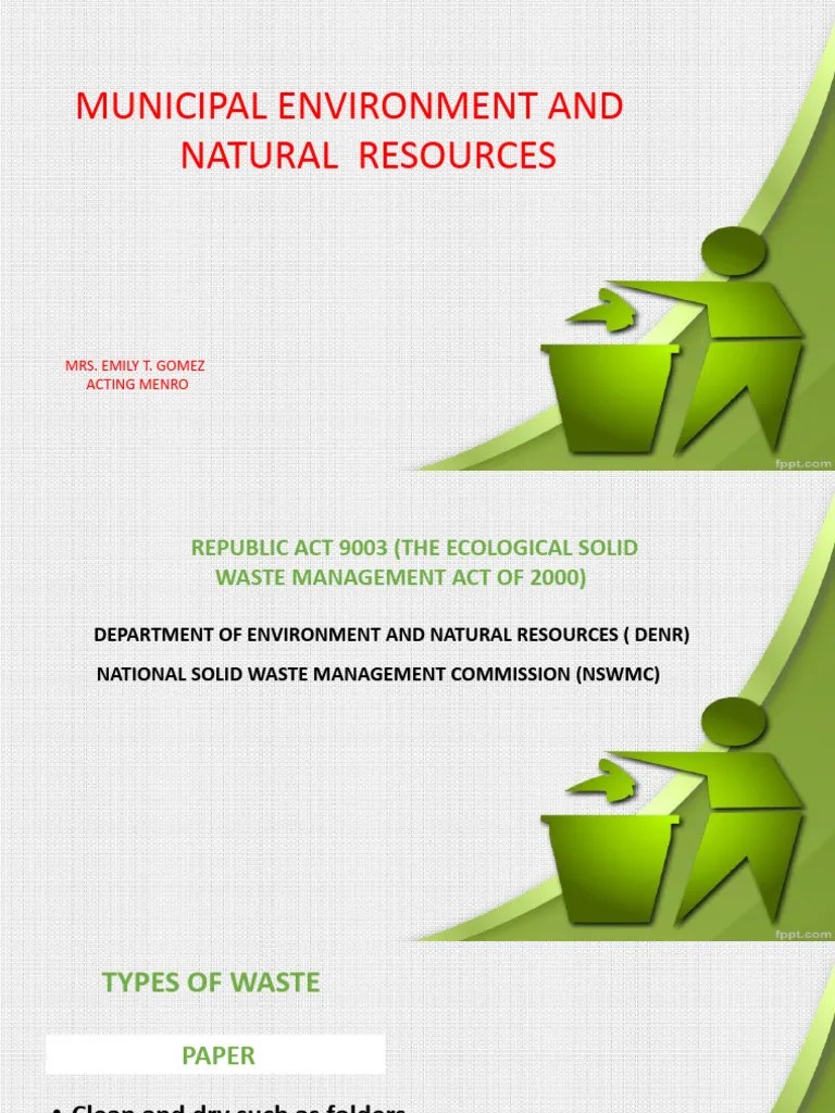 Presentation On Solid Waste Management Pdf Municipal Solid Waste Waste Management - Perfect Nature Art - 4K