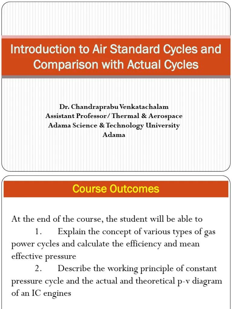 CH 3.1. Gas Power Cycle (Otto & Diesel) | PDF | Diesel Engine ...