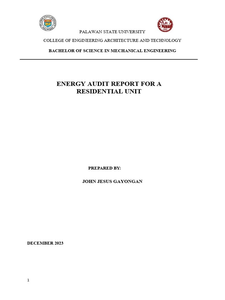 Energy Audit | PDF | Energy Conservation | Efficient Energy Use