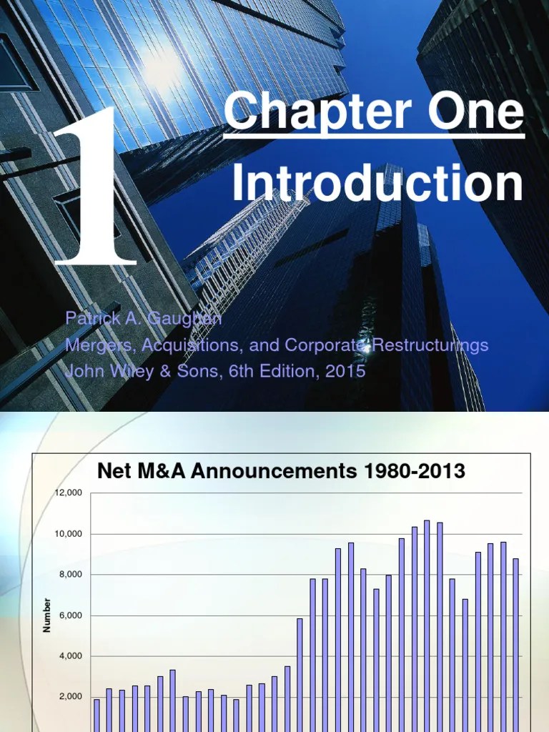 Ch01 - Introduction | PDF | Mergers And Acquisitions | Leveraged Buyout
