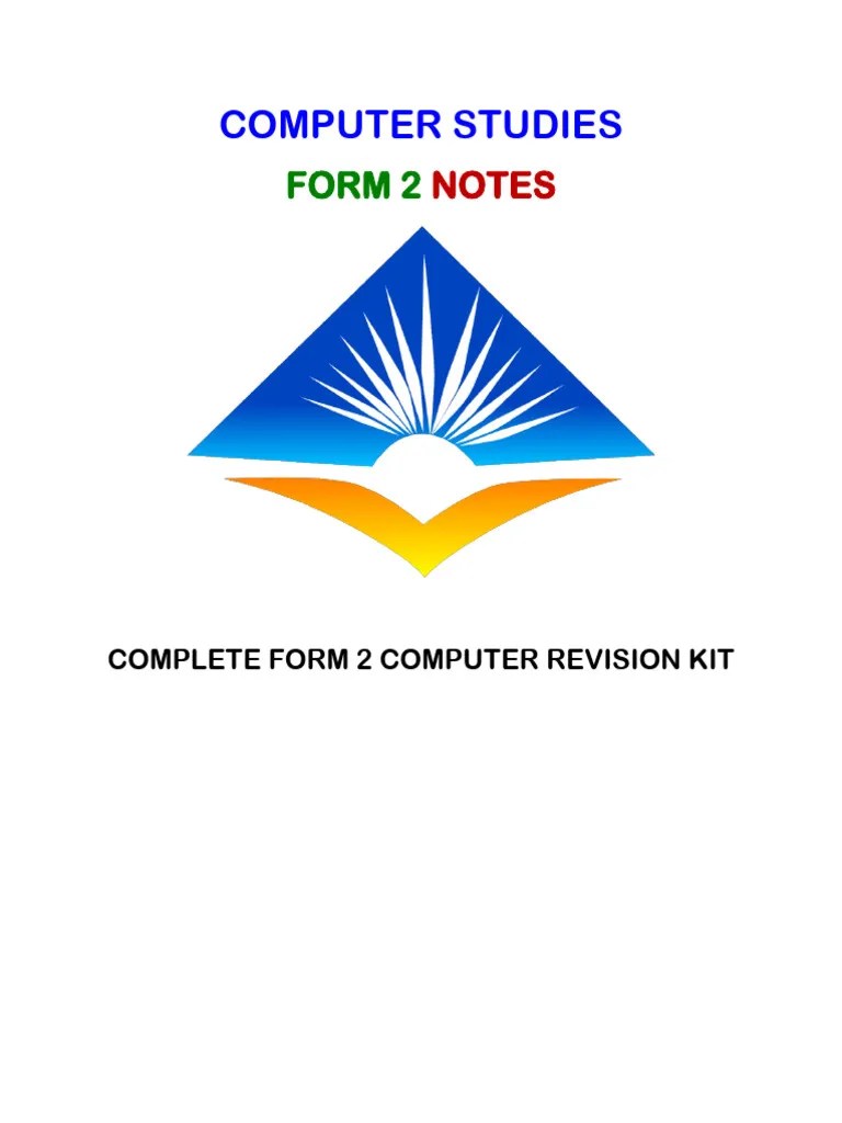Computer Form 2 Notes | PDF