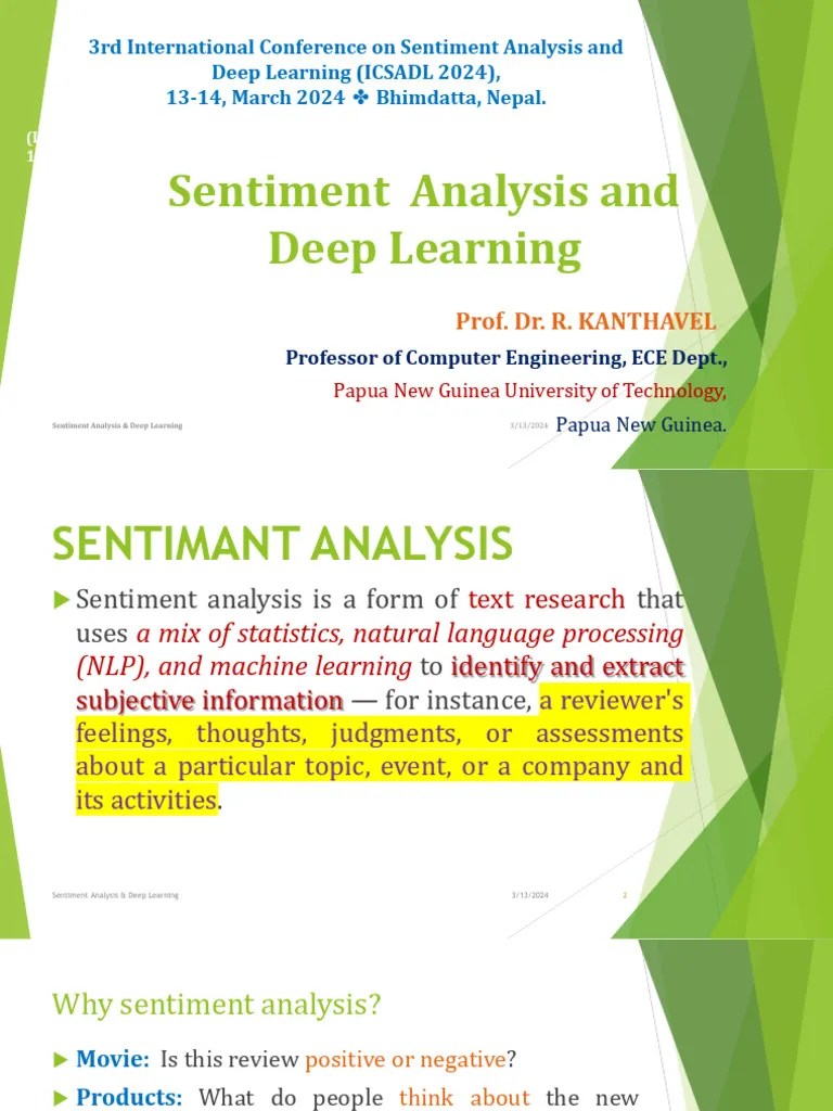 Sentiment Analysis Using DL | PDF | Deep Learning | Artificial Neural ...