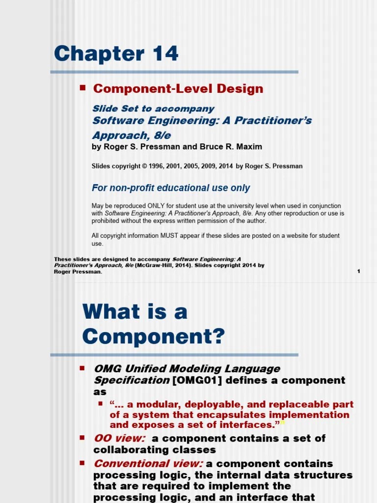 14 Component-Level Design | PDF | Component Object Model | Common ...