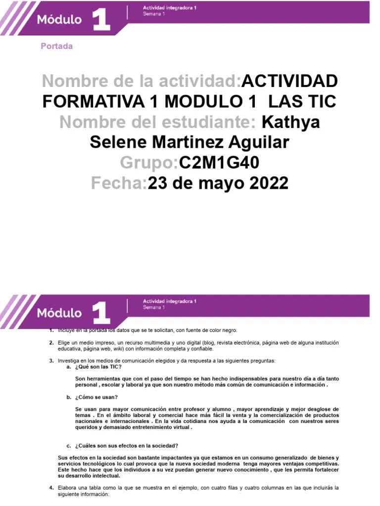 Modulo1 S1 | PDF | Tecnología De Información Y Comunicaciones | Información