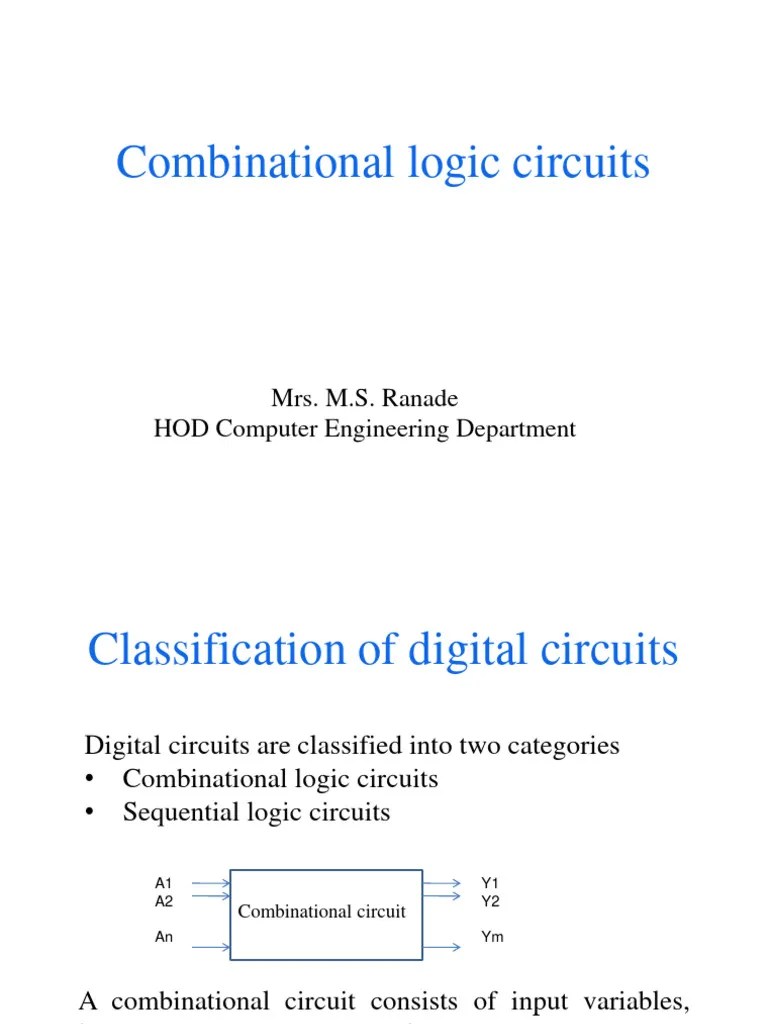Chap 3 Combinational Logic Circuits | PDF | Computer Engineering ...