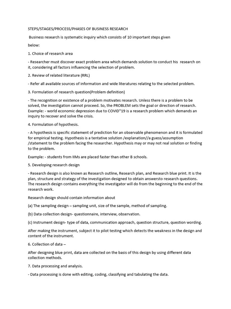 Research Process Pdf Hypothesis Sampling Statistics