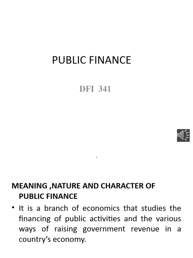 Public Finance-Lecture 1.Pptm | PDF | Public Finance | Fiscal Policy