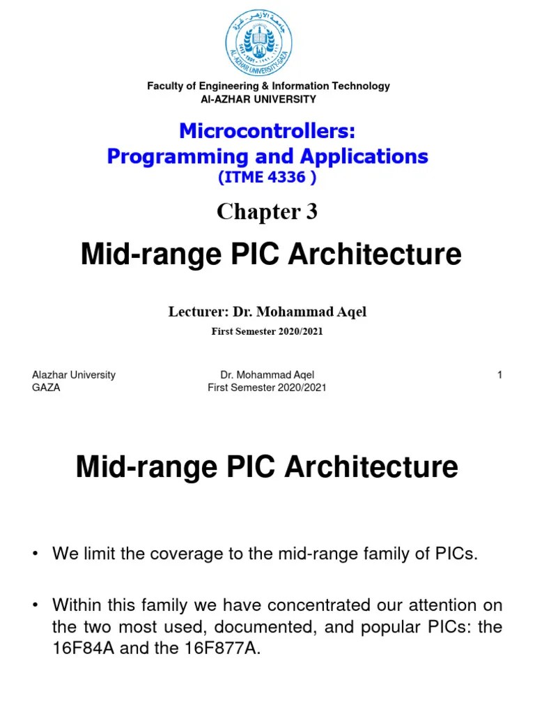 Microcontrollers - Chapter 03 | PDF | Microcontroller | Central ...
