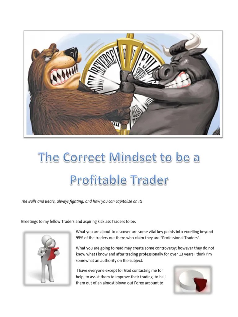 The Correct Mindset To Be A Profitable Trader | PDF | Financial Markets ...