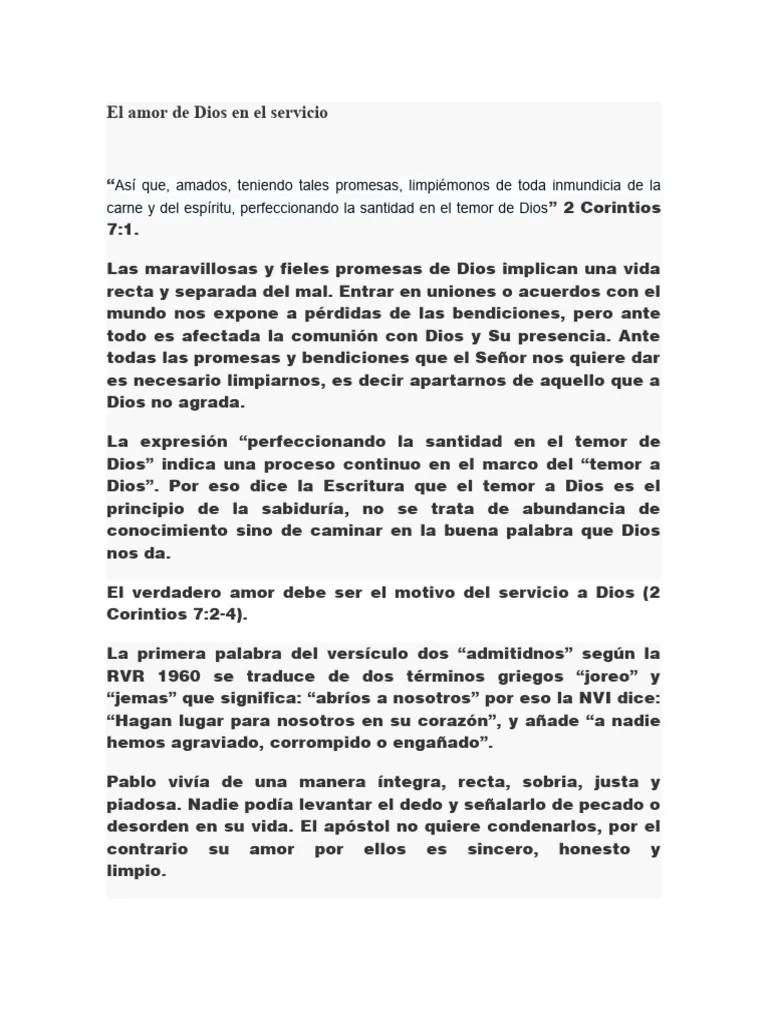 Amor De Dios | PDF | Amor | Pablo El Apóstol