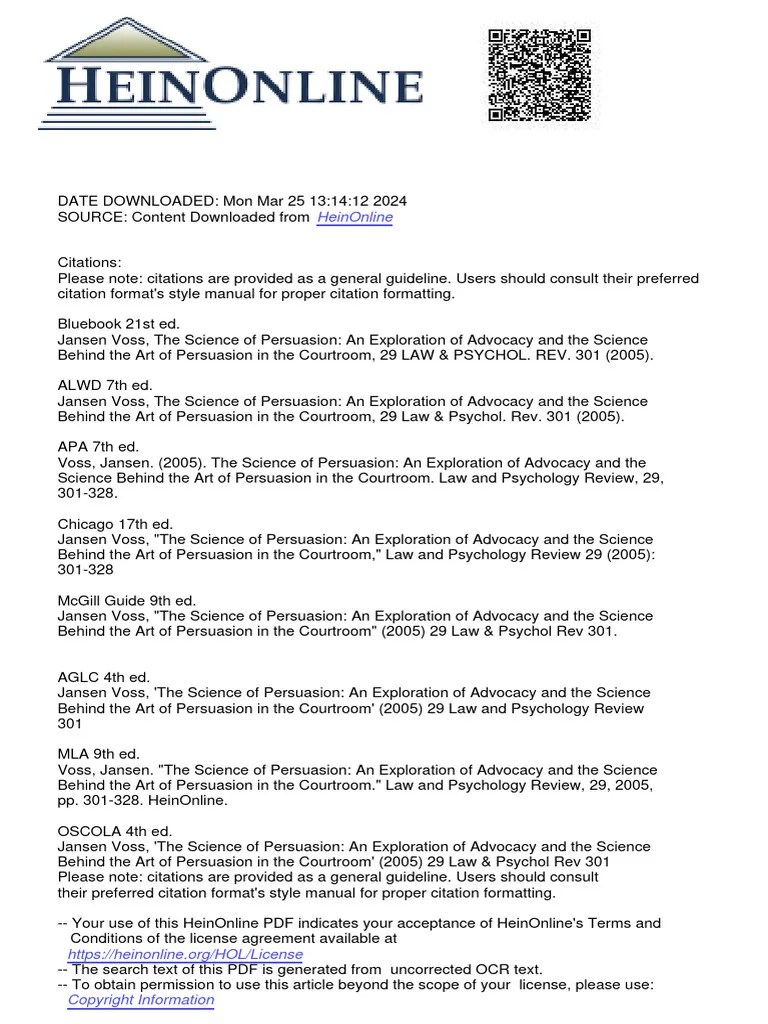 The Science Of Persuasion An Exploration Of Advocacy And The Science ...