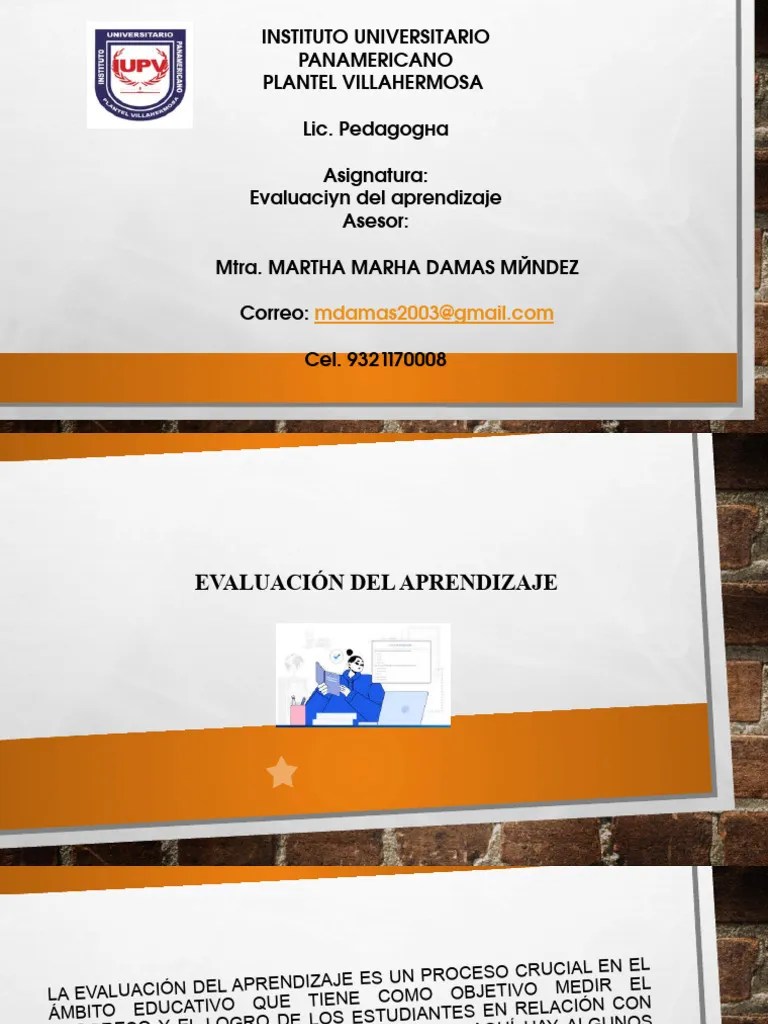 Evaluación Del Aprendizaje | PDF | Evaluación | Aprendizaje