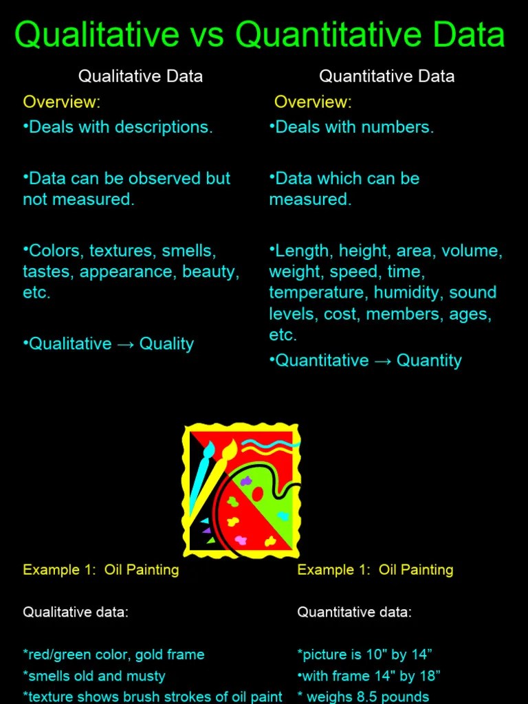 Qualitative Vs Quantitative Data 1 | PDF