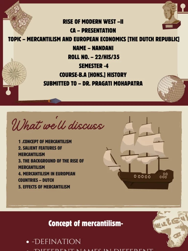 Presentation On Mercantilism | PDF | Mercantilism | Economics