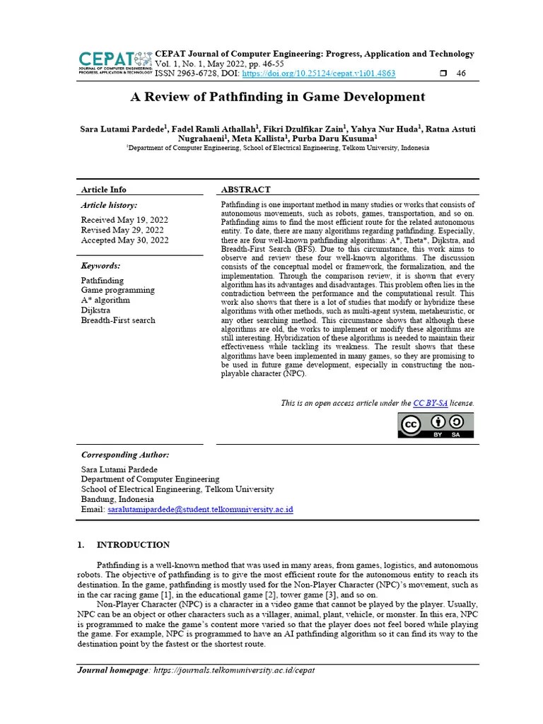 Pathfinding In Game Development | PDF | Theoretical Computer Science | Computer Science