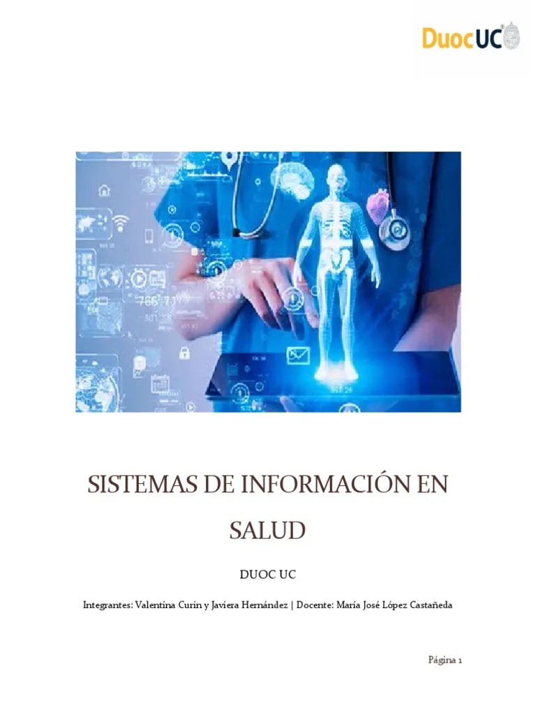 SISTEMAS DE INFORMACIÓN EN SALUD, JAVIERA HERNÁNDEZ, VALENTINA CURIN ...