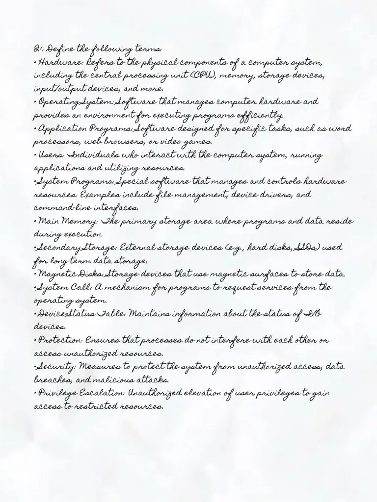 Assigment 1 (Operating System) | PDF