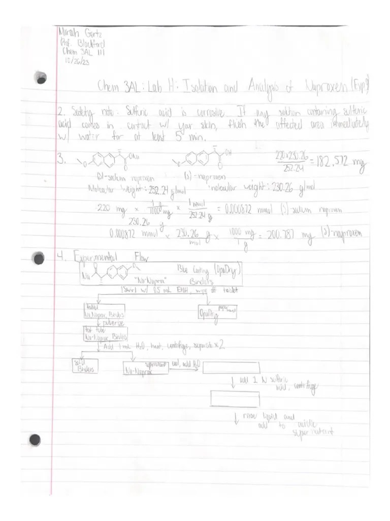 Lab H Notebook Pages | PDF
