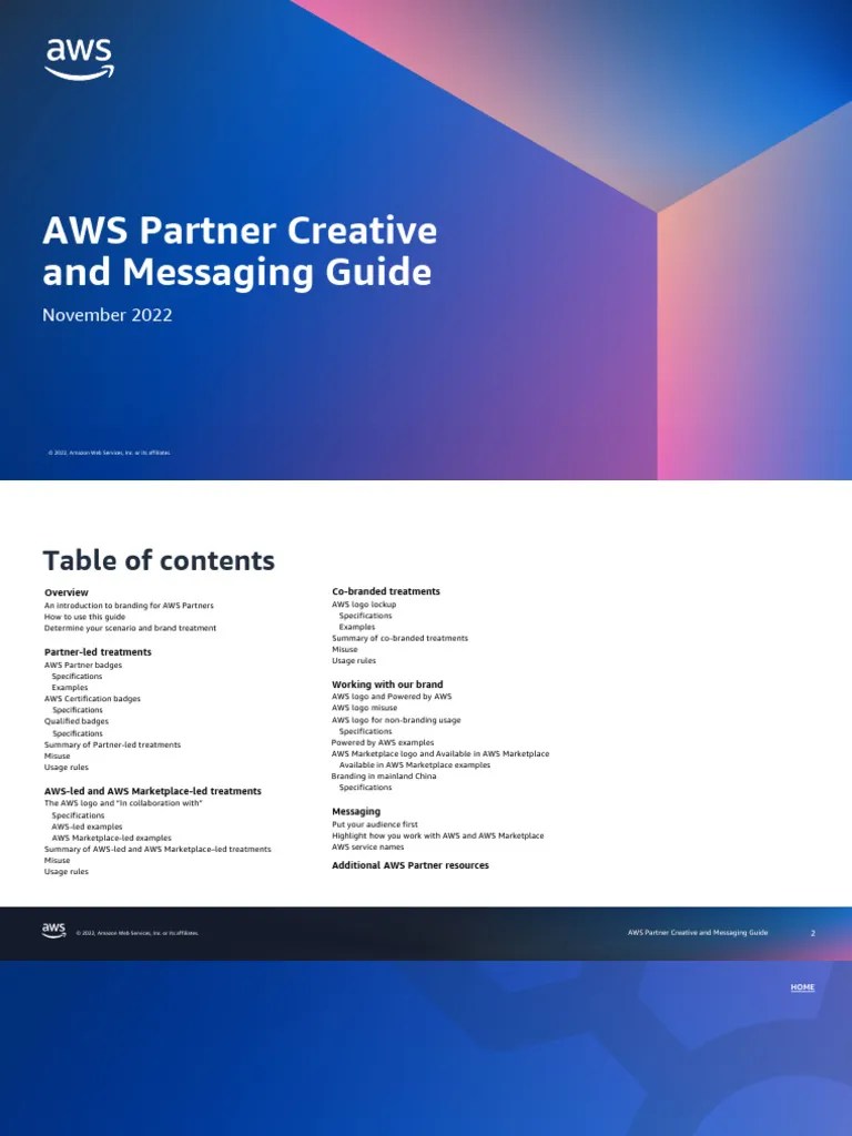 AWS Partner Creative And Messaging Guide 2022 | PDF | Amazon Web ...