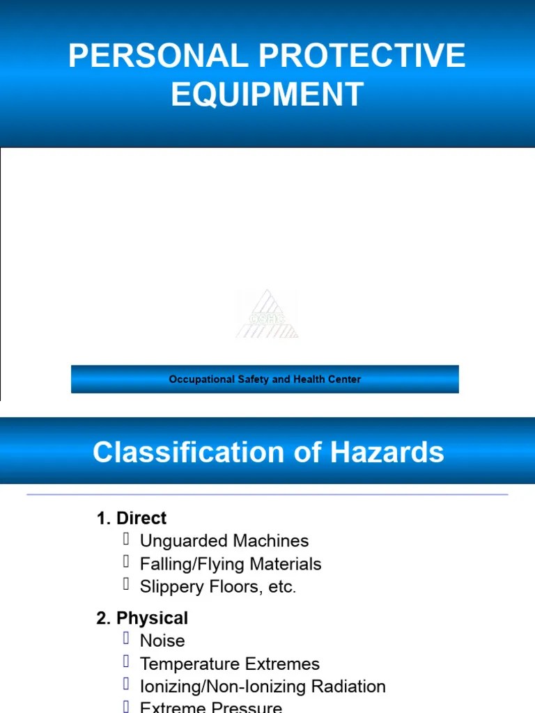Personal Protective Equipment | PDF | Personal Protective Equipment ...