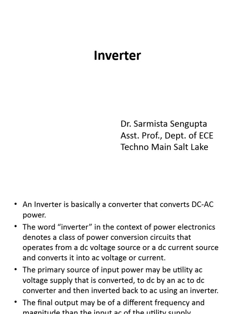 Inverter | PDF | Power Inverter | Power Electronics
