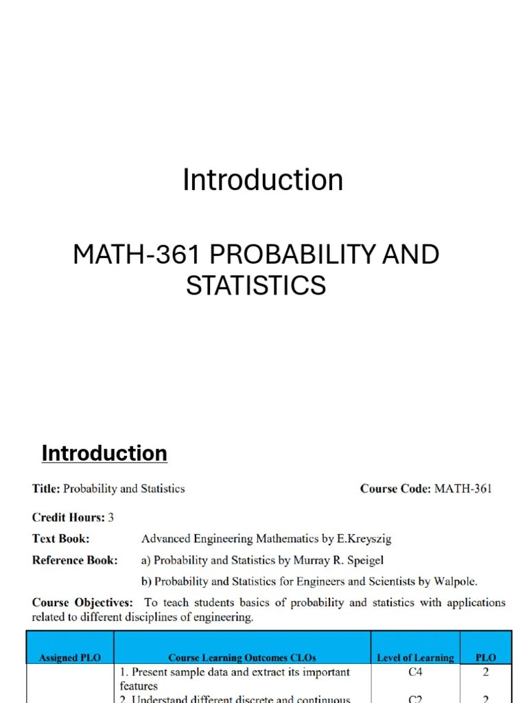 Lecture-1 Introduction | PDF | Statistics | Histogram