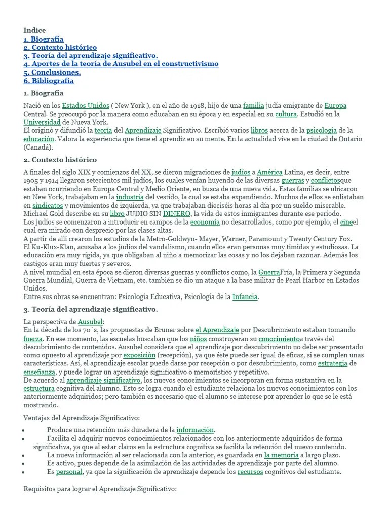Tipos De Aprendizaje | PDF | Constructivismo (filosofía De La Educación) | Aprendizaje