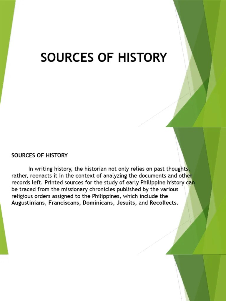 History Sources | PDF | Primary Sources | Libraries