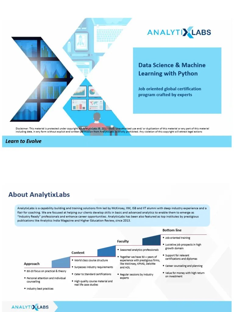 AnalytixLabs - Data Science & Machine Learning With Python ...
