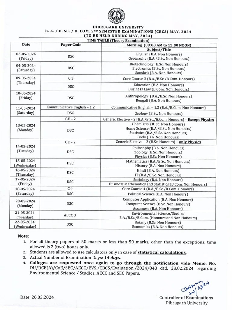 TDC 2nd Sem Cbcs - May - 2024 | PDF
