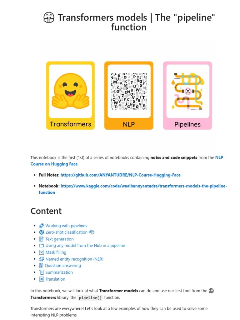 Transformers Models - The 