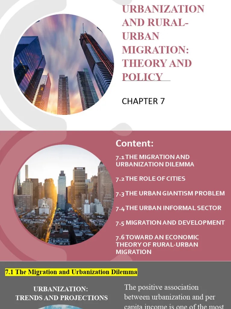 Urbanization And Rural-Urban Migration | PDF | Urbanization | Human Migration