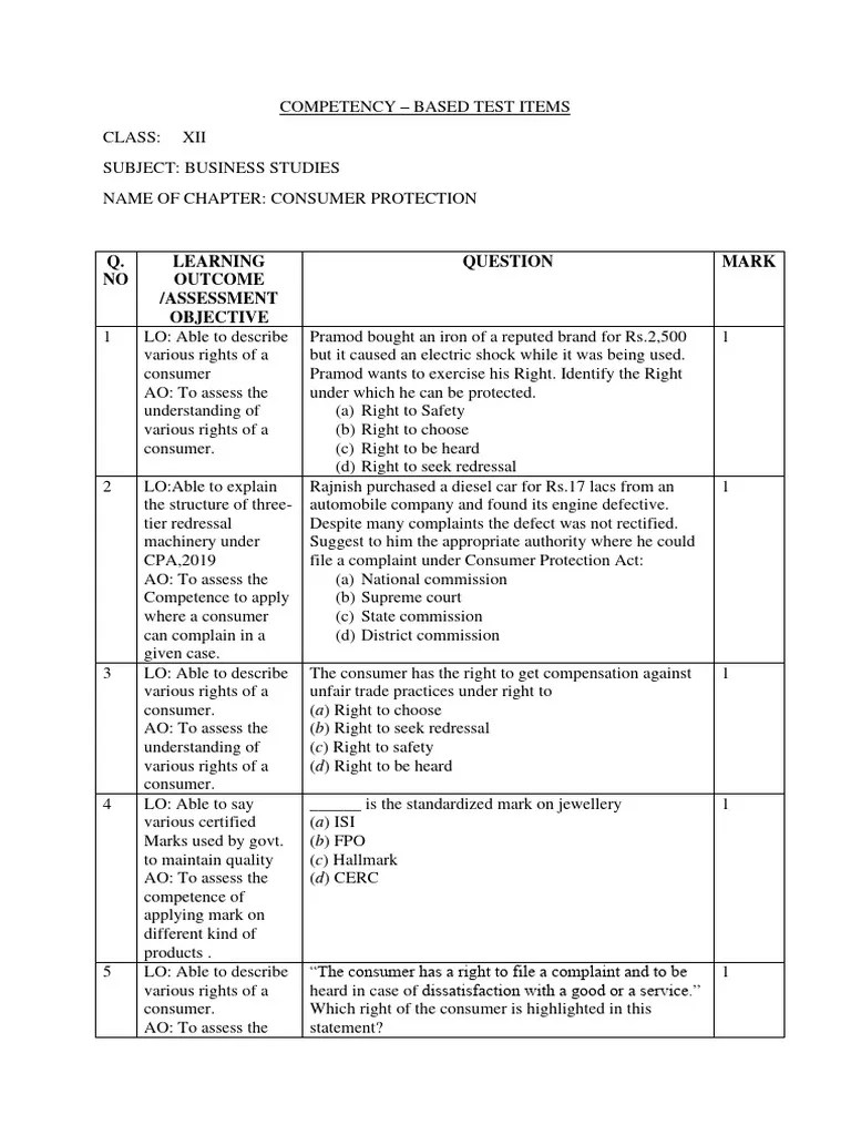 12 Consumer Protection Pdf Consumer Protection