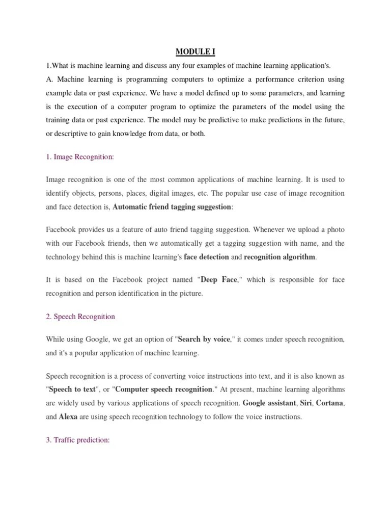 ML Module I | PDF | Support Vector Machine | Statistical Classification