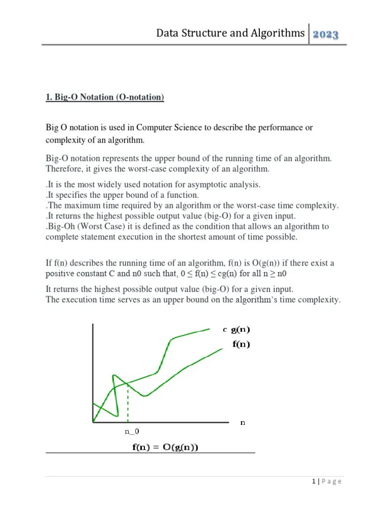 Dsa 1 | PDF | Time Complexity | Asymptotic Analysis