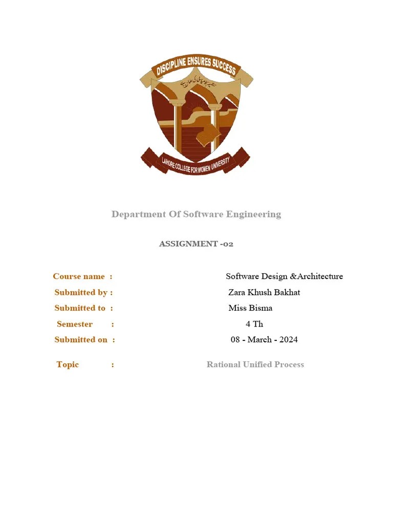Software Design & Architecture Assignment 2 | PDF | Systems Thinking | Engineering