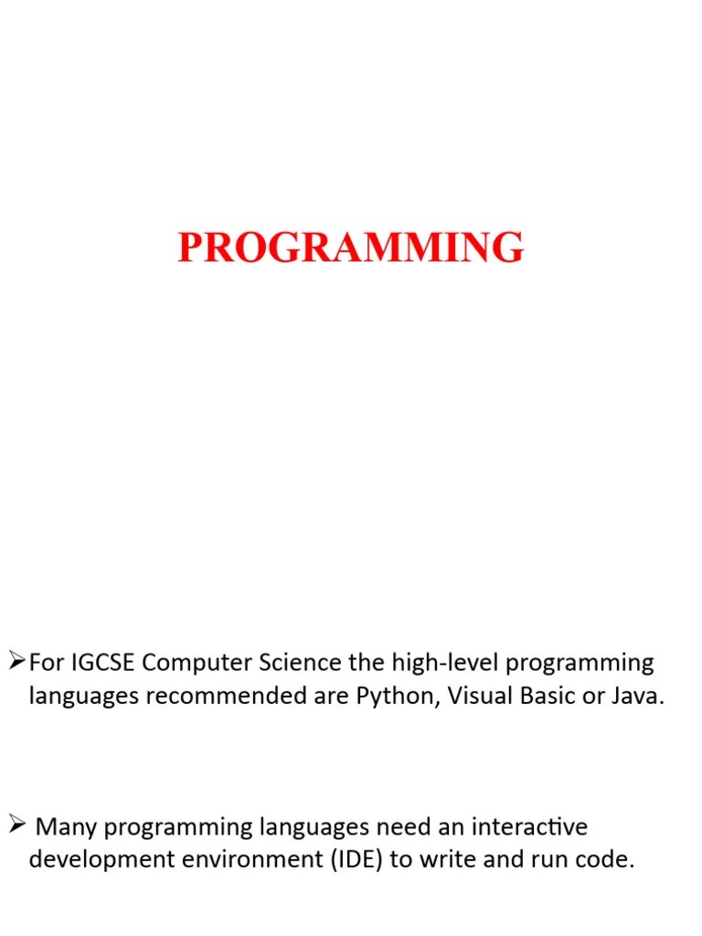1chp8 Programming | PDF | Boolean Data Type | Control Flow