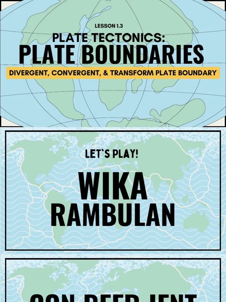 Plate Tectonics And Large Scale System Interactions Earth Science