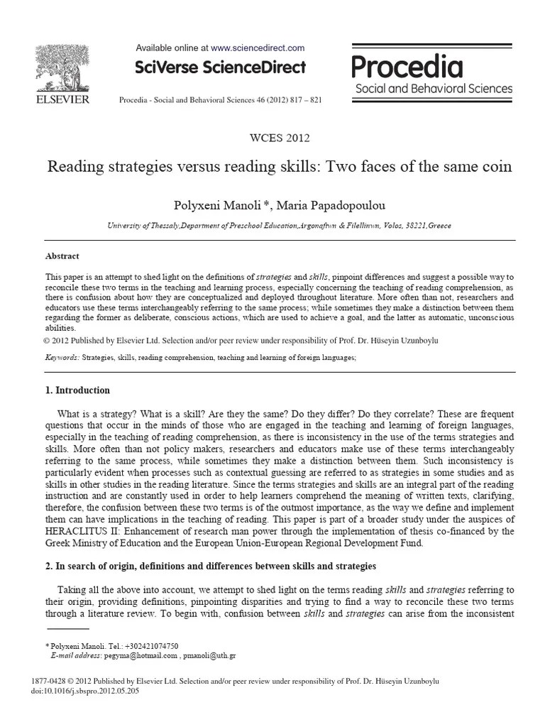 Reading Strategies | PDF | Reading Comprehension | Learning