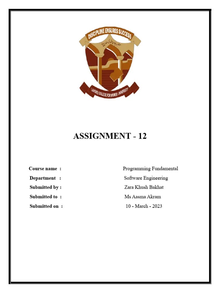 Assignment 12 | PDF | Namespace | Computer Programming