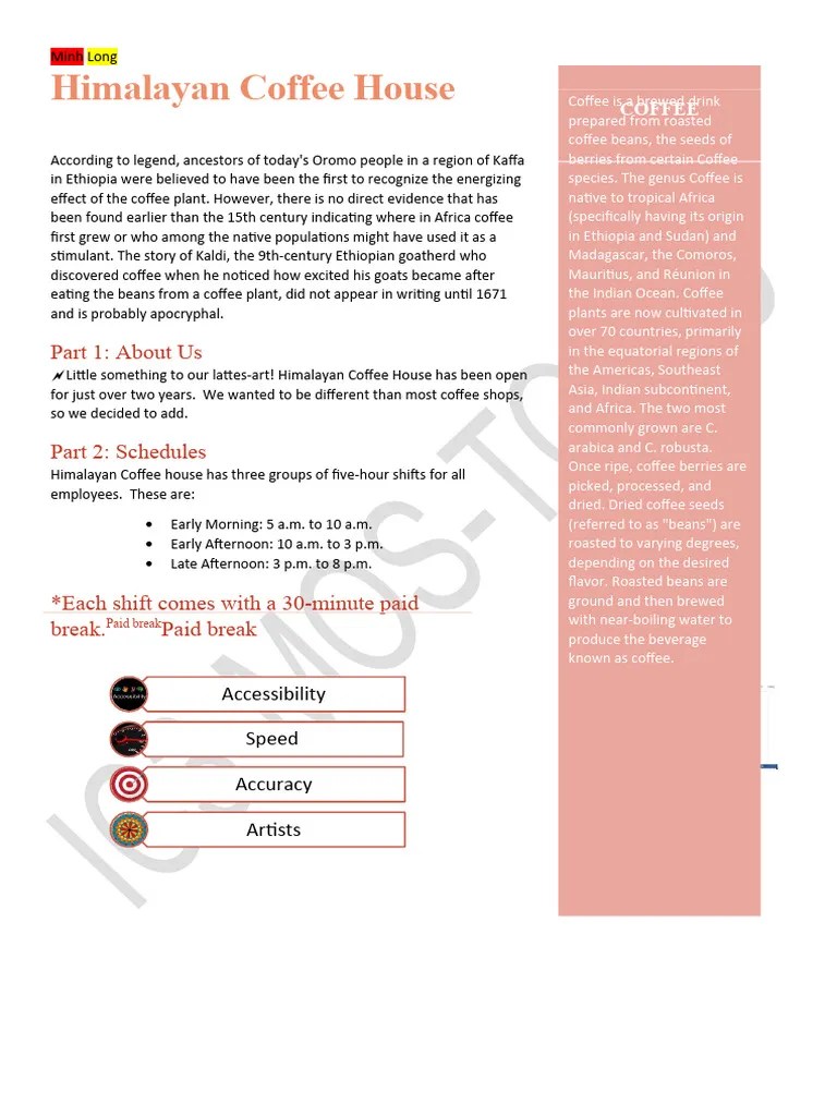 Project 5 Pdf Coffee Drink