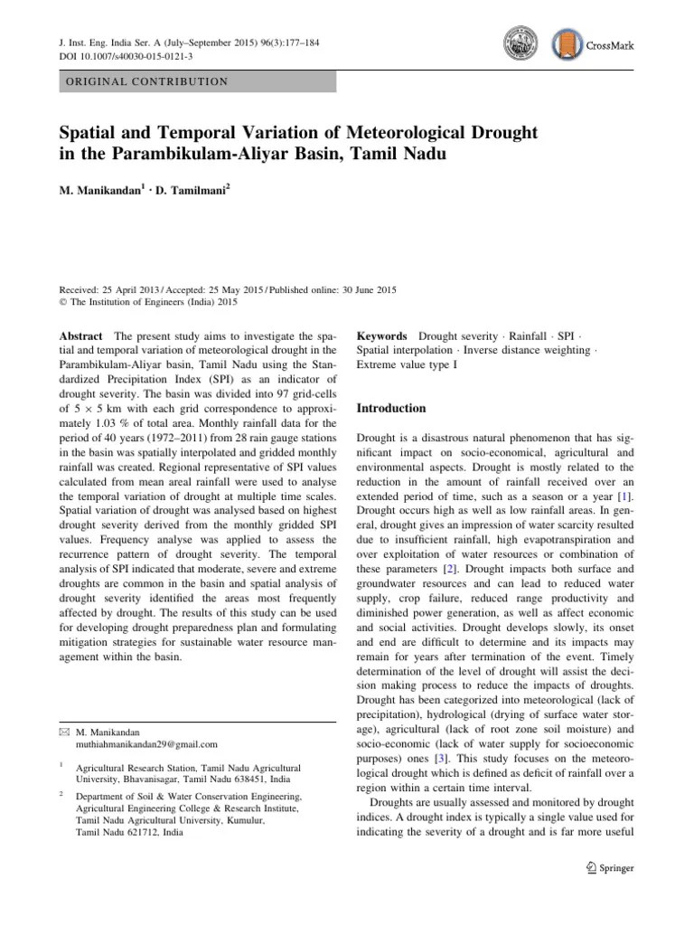 Drought Analysis 6 | PDF | Drought | Precipitation