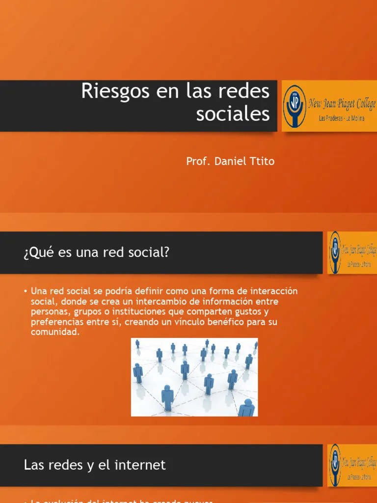 Riesgos En Las Redes Sociales | PDF | Servicio De Redes Sociales ...