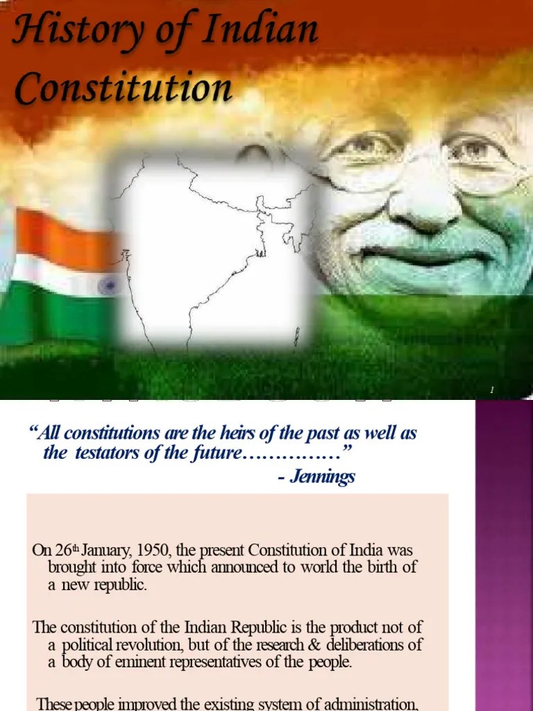 History Of Indian Constitution-160705045750 | PDF | British Raj | Political Charters