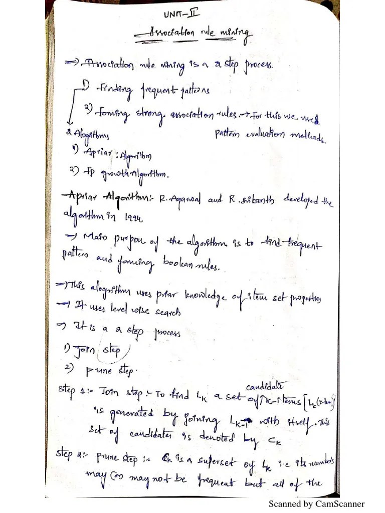 Data Mining Unit-2 Lecture Notes | PDF