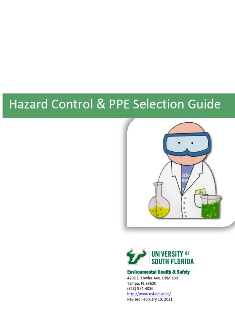 Hazard Control Ppe Guide | PDF | Personal Protective Equipment | Hazards