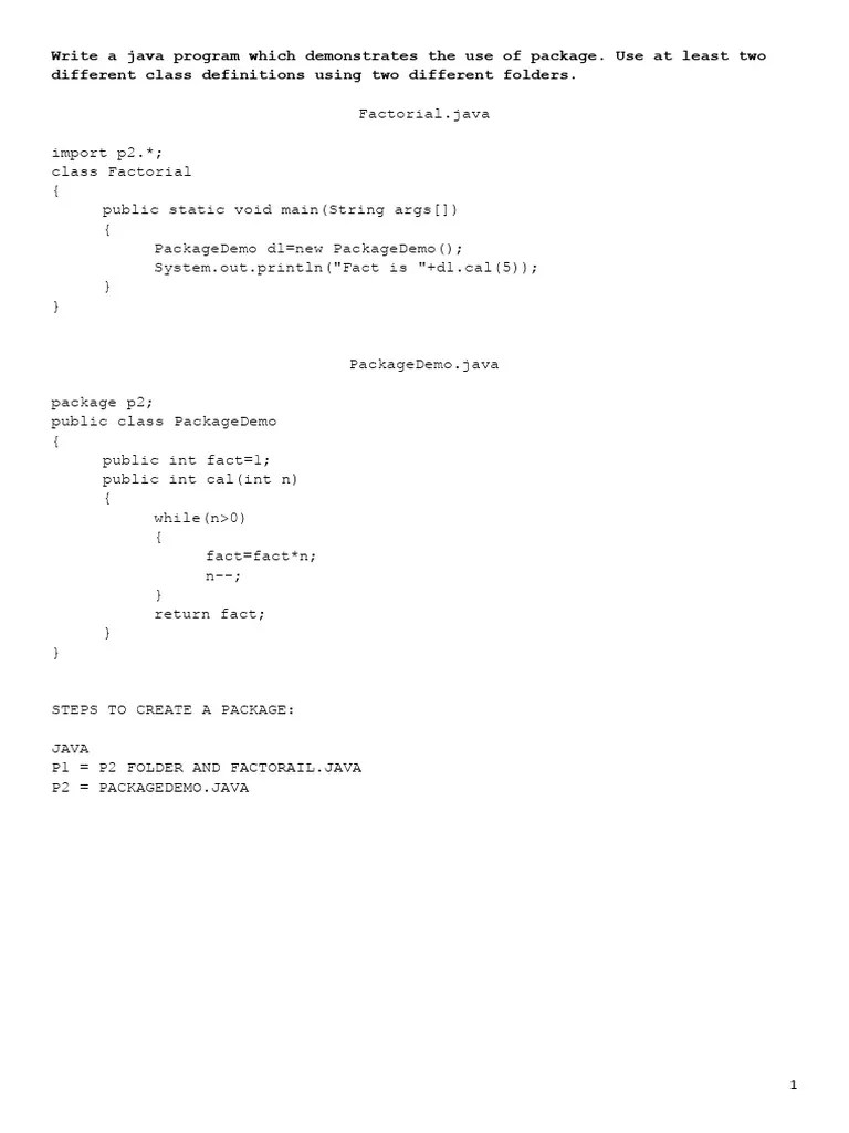 New Java Practical | PDF | Object Oriented Programming | Programming ...