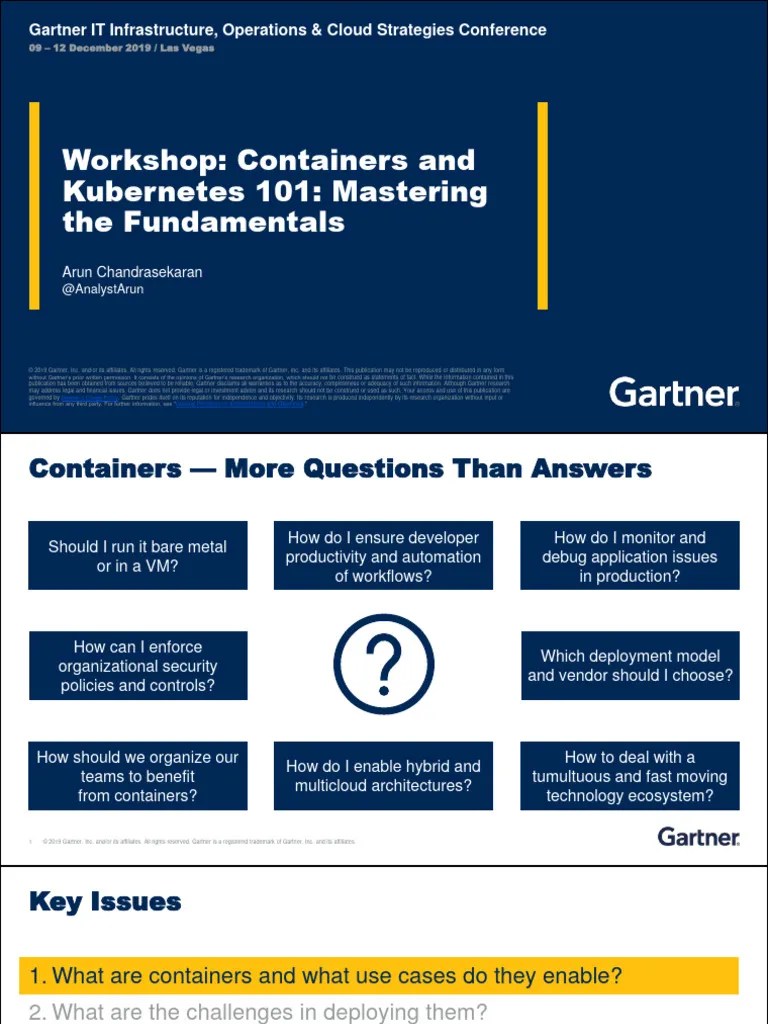 Workshop Containers And Kubernetes 101 Mastering The Fundamentals | PDF ...