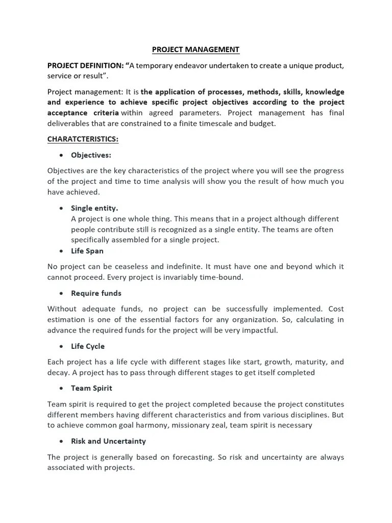 PROJECT MANAGEMENT1_231203_200955.PDF | PDF | Net Present Value | Feasibility Study