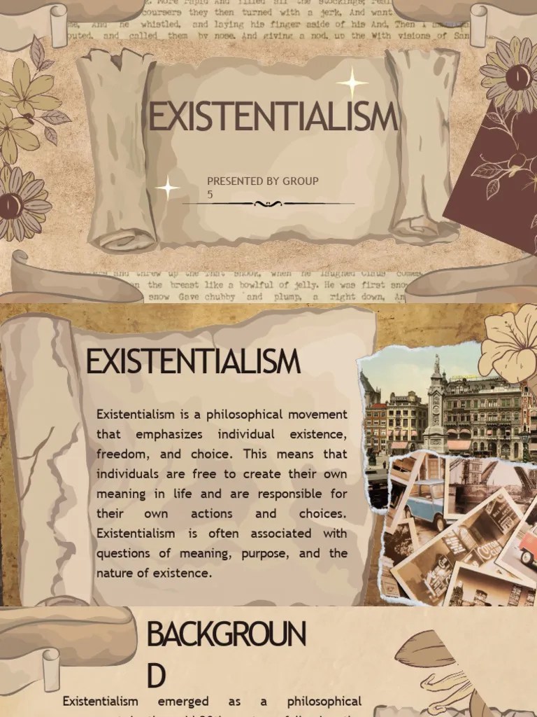 GROUP 5 Existentialism | PDF | Existentialism | Liberal Arts Education